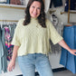 Cotierra

Embrace effortless chic with this oversized sage cable knit sweater. Featuring a unique asymmetrical hem and relaxed half sleeves, it’s the ultimate transitional staple for a cozy, year-round wardrobe.

Relaxed oversized fit for all-day comfort.
Classic cable knit adds timeless texture.
Unique asymmetrical hemline elevates style.
Dropped shoulders for effortless slouchy vibes.
Versatile half sleeves for transitional seasons.
Pairs perfectly with jeans or skirts.
