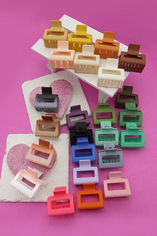 French Inspired Cube Claw Clips - Medium