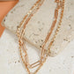 Double Chain Pearl Necklace