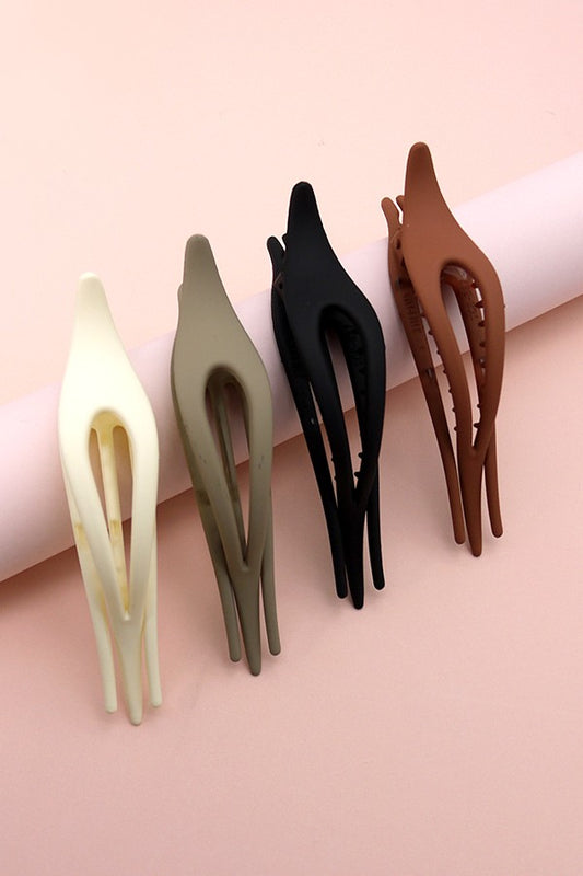 Slick Long Hair Claw Clips