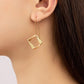 Brass Coil Drop Earrings