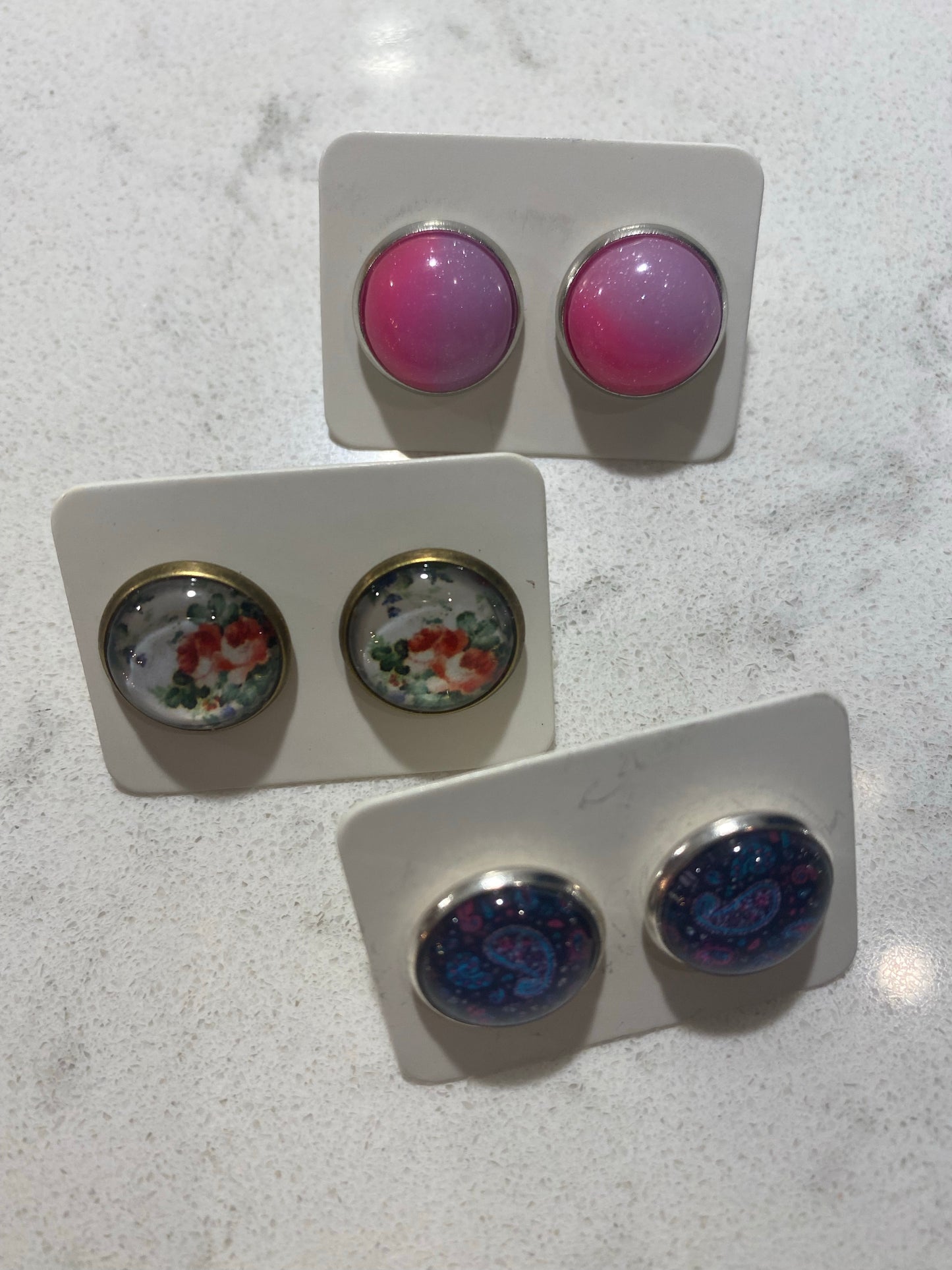 Assorted Button Earrings