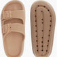 Eva Double Strap Tan Sandals