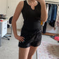 Black Sequin Shorts