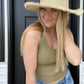 Ruffle Straw Hat