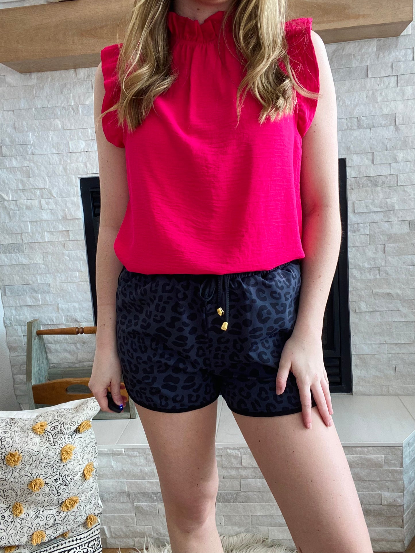 Own The Moment Leopard Shorts