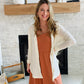 Cream Waffle Button Up Cardi