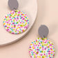 Colorful Dot Clay Earrings